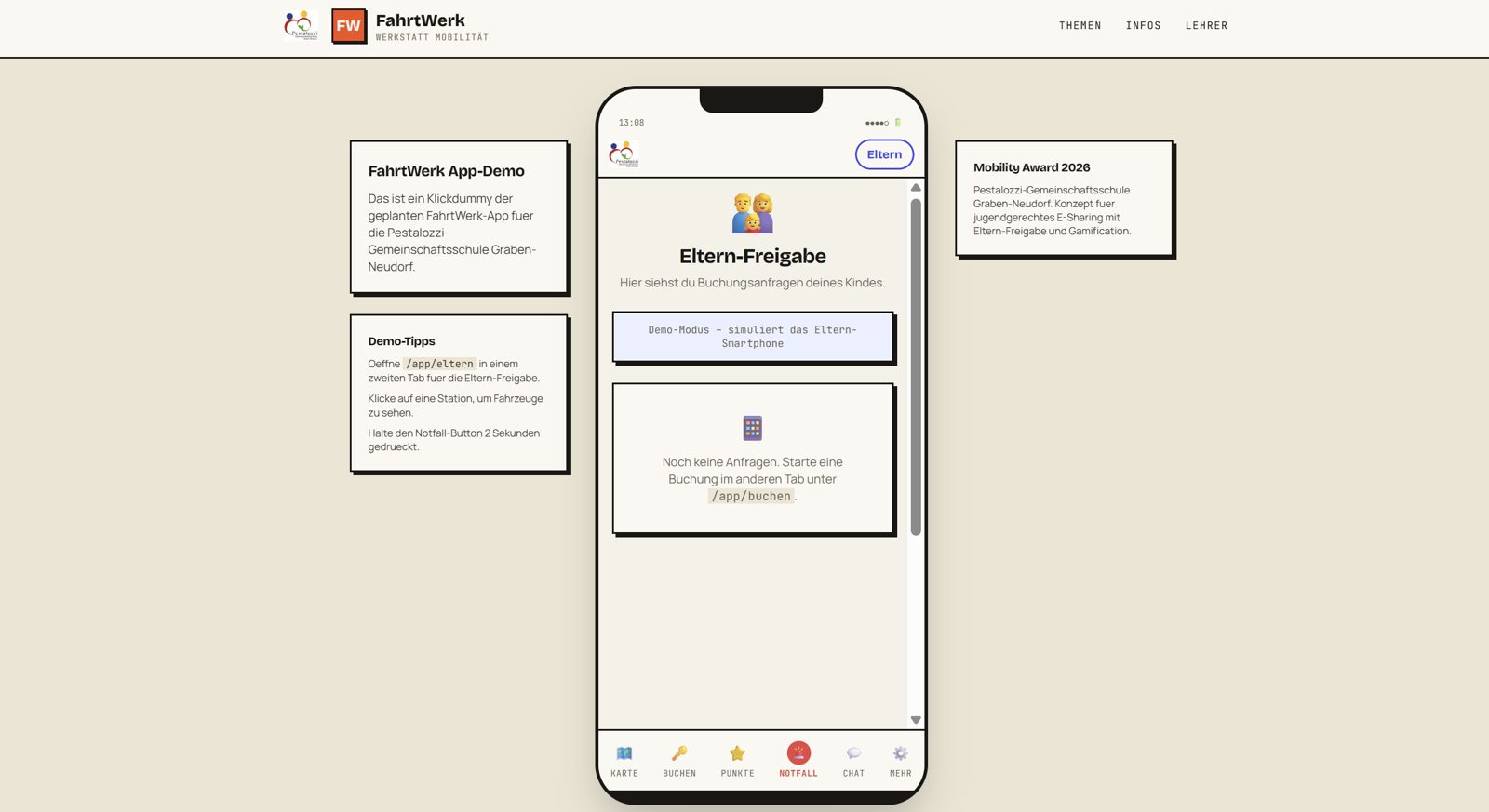 Eltern-Freigabe Screenshot